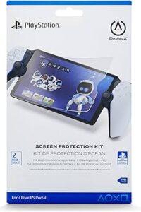 PowerA Anti-Glare Screen Protection Kit for PlayStation Portal™ Remote Player, Includes 2 Screen Protectors, Easy Installation (Officially Licensed) for PS5