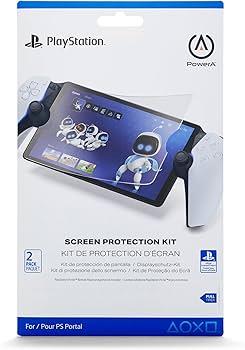 PowerA Anti-Glare Screen Protection Kit for PlayStation Portal™ Remote Player, Includes 2 Screen Protectors, Easy Installation (Officially Licensed) for PS5