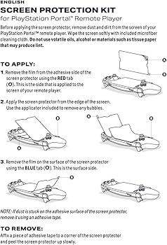 PowerA Anti-Glare Screen Protection Kit for PlayStation Portal™ Remote Player, Includes 2 Screen Protectors, Easy Installation (Officially Licensed) for PS5