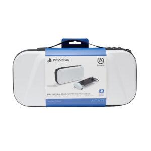 PowerA Protection Case for PlayStation Portal™ Remote Player with Accessories Storage, Charging Cable Pass-Through, Screen Portector Flap, White (Officially Licensed) for PS5