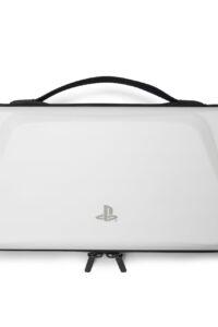 PowerA Protection Case for PlayStation Portal™ Remote Player with Accessories Storage, Charging Cable Pass-Through, Screen Portector Flap, White (Officially Licensed) for PS5