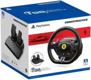Thrustmaster T98 Ferrari 296 GTB, Racing Wheel for PS5, PS4, PC