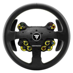Thrustmaster EVO Racing 32R Leather, Round Leather-Wrapped Wheel Rim and Detachable Hub, For PC and Consoles