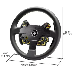 Thrustmaster EVO Racing 32R Leather, Round Leather-Wrapped Wheel Rim and Detachable Hub, For PC and Consoles