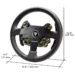 Thrustmaster EVO Racing 32R Leather, Round Leather-Wrapped Wheel Rim and Detachable Hub, For PC and Consoles
